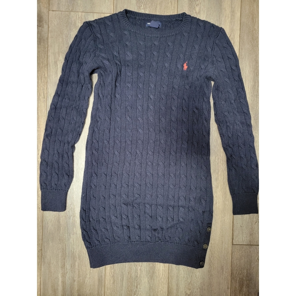 Polo Ralph Lauren Children's Cable-Knit Elbow Patch Sweater Dress